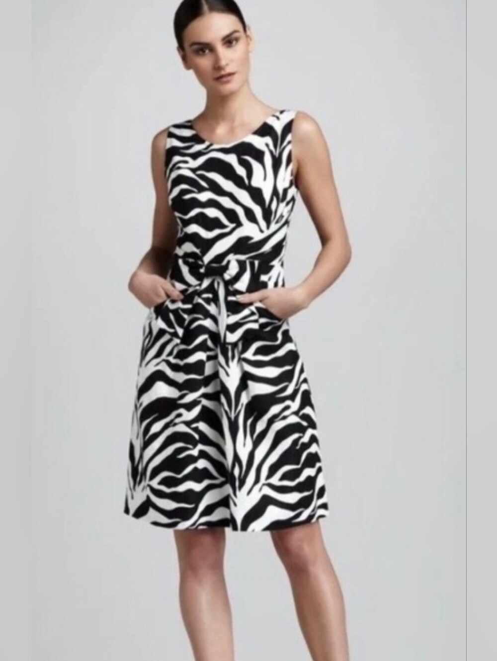 kate spade Black and White Zebra Print Dress